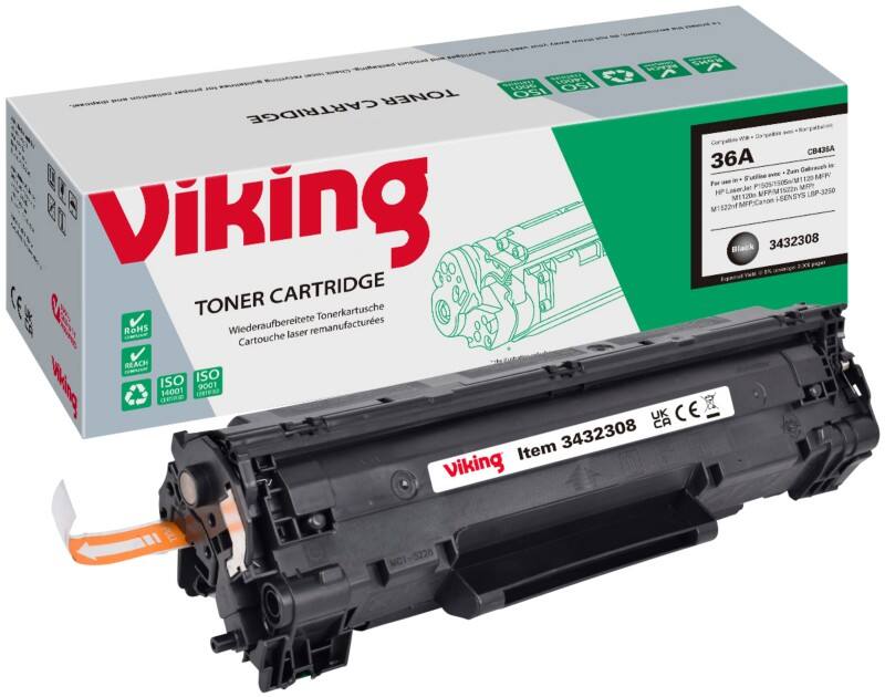 Toner Viking 36A Compatible HP CB436A Noir