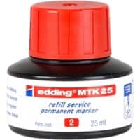 Recharge d'encre edding Rouge MTK25 25 ml