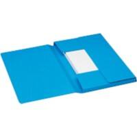 Farde à 3 rabats Djois Secolor A4 Bleu 225 gr Carton sans chlore et sans acide 25 x 36 cm
