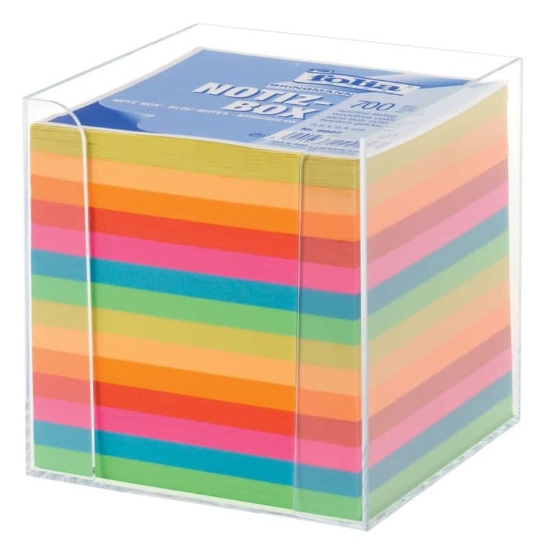 Bloc mémo Folia 90 x 90 mm Assortiment 700 Feuilles