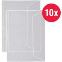 Pochettes perforées à rabat Kolma A4 Transparent 140 microns 10 unités