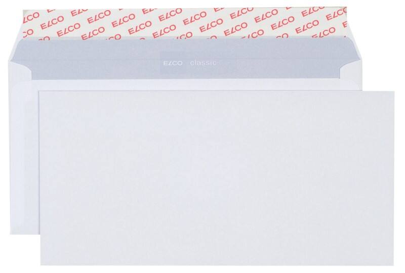 Enveloppes Elco Classic Sans fenêtre C6/5 229 (l) x 114 (h) mm Bande adhésive Blanc 100 g/m² 500 Unités