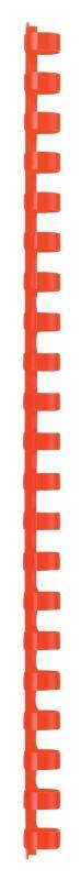 Baguettes de reliure en plastique GBC A4 12 mm 95 Feuilles Plastique Rouge 100 Unités