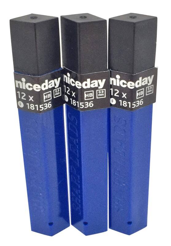 Recharges pour porte-mines Pentel 50-9 0,9 mm Gris 12 Unités