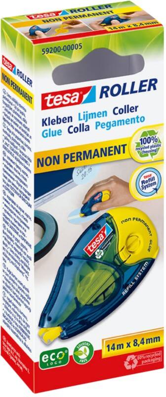 Roller de colle tesa tesaroller non-permanent Rechargeable 0,84 cm 59200 14 m