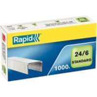 Agrafes Rapid Standard 24/6 24855600 Argenté 1 000 Agrafes