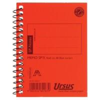 Cahier à spirales Ursus Orange Couverture pressboard Quadrillé 80 x 100 mm 48 feuilles