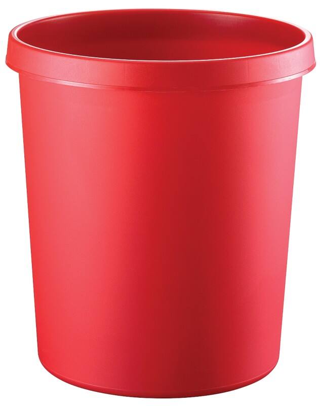 Poubelle helit 18 L Rouge Plastique