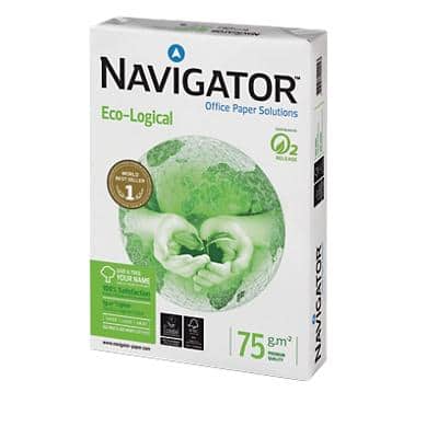 Papier imprimante Navigator Eco-Logical A4 75 g/m² Lisse Blanc 500 feuilles