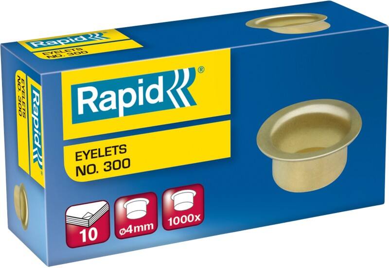 Œillet Rapid No.300 4 mm 31073008 Cuivre, Zinc Gris 1 000 Unités