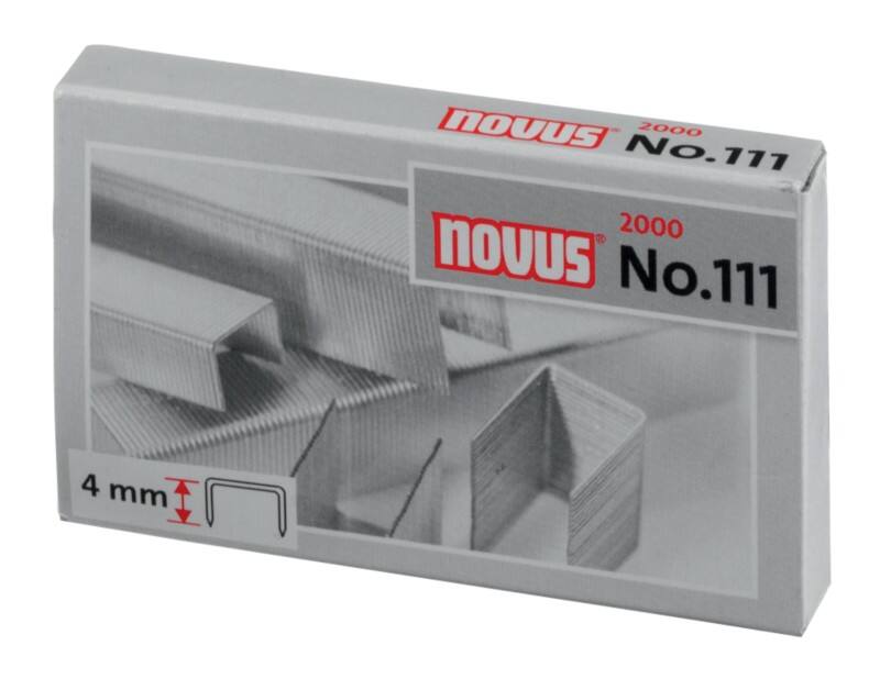 Agrafes Novus Novus Office Nr. 111 042-0036 Acier Argenté 2000 Agrafes