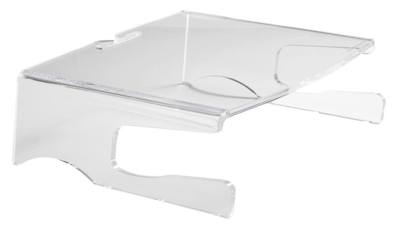 Bras pour moniteur BakkerElkhuizen Q-riser Q-Riser 365 x 130 x 330 mm Transparent