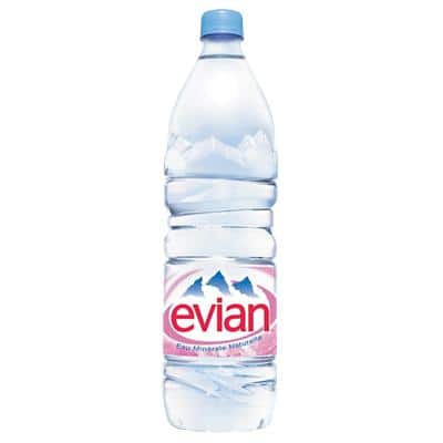 Eau minérale Evian Naturelle Bleu 6 Bouteilles de 1.5 L