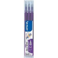Recharge pour stylo roller Pilot FriXion Ball 0,35 mm Moyen Conique Violet 3 Unités