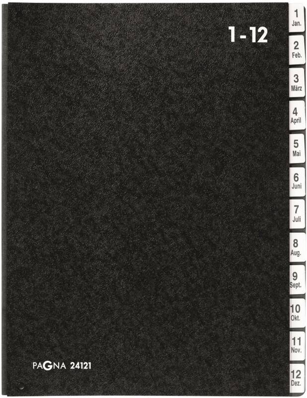 Trieur PAGNA Classic 24121-04 Carton recyclé A4 Noir