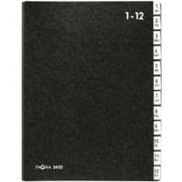 Trieur PAGNA Classic 24121-04 Carton recyclé A4 Noir