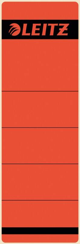 Étiquettes dos de classeur Leitz A4 61,5 mm Rouge 10 Unités