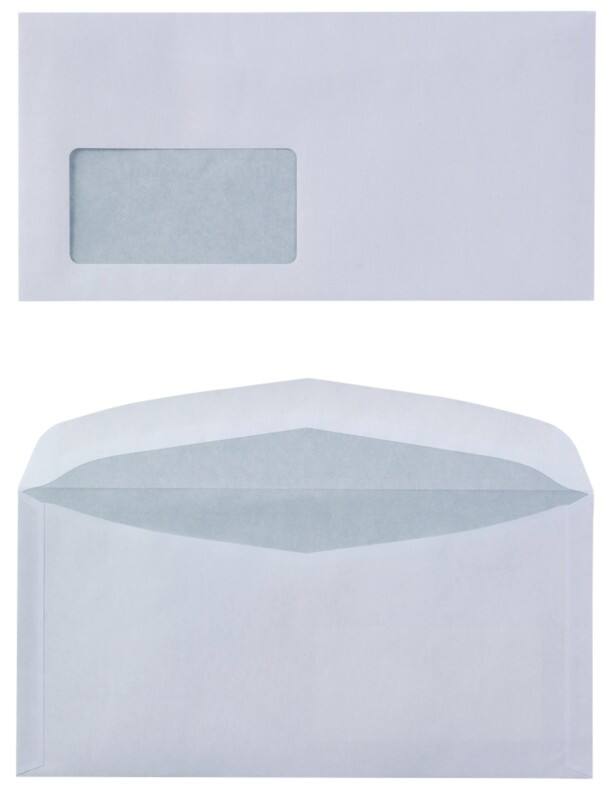 Enveloppes Viking Avec fenêtre C6/5 229 (l) x 114 (h) mm Gommé Blanc 80 g/m2 1000 unités