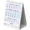 Calendrier de bureau Brepols Table Top Calendar 2025 3 Mois par page Blanc Anglais