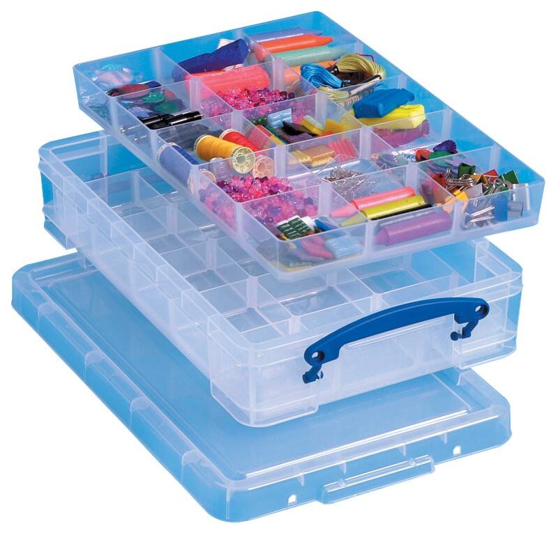 Boîte de rangement Really Useful Box Plastique 4 L Transparent 39,5 x 25,5 x 8,5 cm