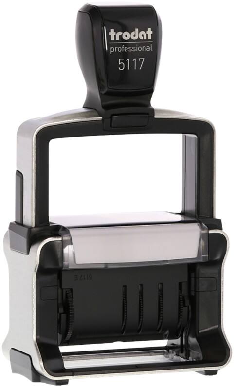 Tampon dateur et texte Trodat 5117 9,3 x 5,2 x 15,3 cm Noir