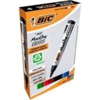 Marqueur permanent BIC Marking 2000 Pointe moyenne, ogive 2 mm Assortiment Non rechargeable 4 Unités