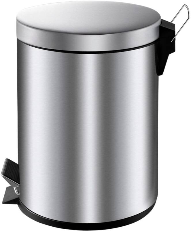 Poubelle à pédale Vepa Bins 5 L Argenté Métal