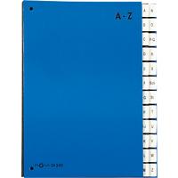 Trieur alphabétique expansible PAGNA  Bleu A4 Carton épais A - Z Bleu