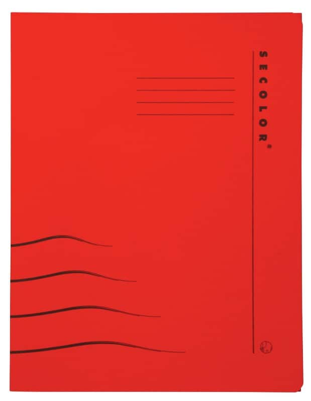 Farde à clip Djois Secolor A4 Rouge Carton