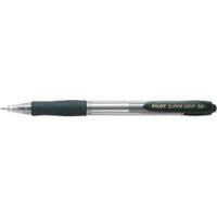 Stylo-bille Pilot Super Grip Rétractable Noir 0,4 mm Moyen Conique Rechargeable