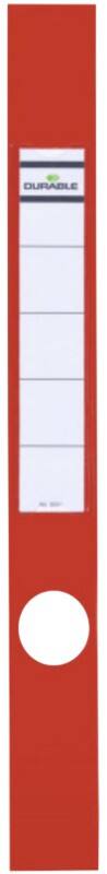 Étiquettes pour dos de classeur ORDOFIX DURABLE 40 mm Rouge 10 Unités