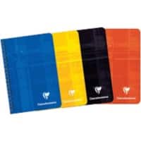 Cahier à spirales Clairefontaine A7+ Assortiment Couverture en carton laminé Quadrillé 90 feuilles