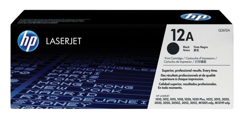 Toner HP 12A D'origine Q2612A Noir