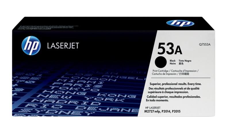 Toner HP 53A D'origine Q7553A Noir