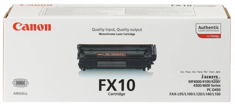 Toner FX 10 D'origine Canon Noir