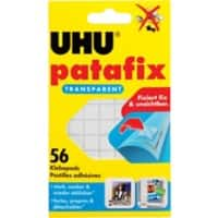 Pastilles adhésives UHU Patafix Transparent 56 Unités