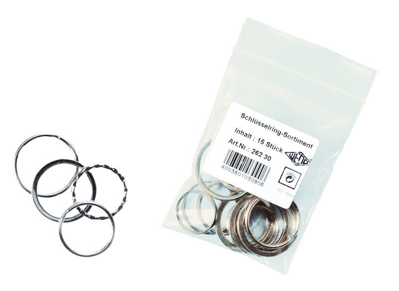 Anneaux de porte-clé WEDO Argenté 15 Unités