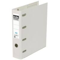 Classeur à levier ELBA Rado A4 75 mm Blanc 4 anneaux Carton, plastique Horizontal