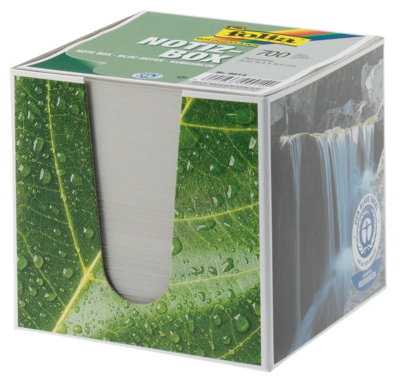 Cube notes + recharge Folia 90 x 90 mm Blanc 700 Feuilles