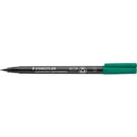 Marqueur permanent STAEDTLER Lumocolor Universal Extra Fin Ogive 0,4 mm Vert Rechargeable 10 Unités