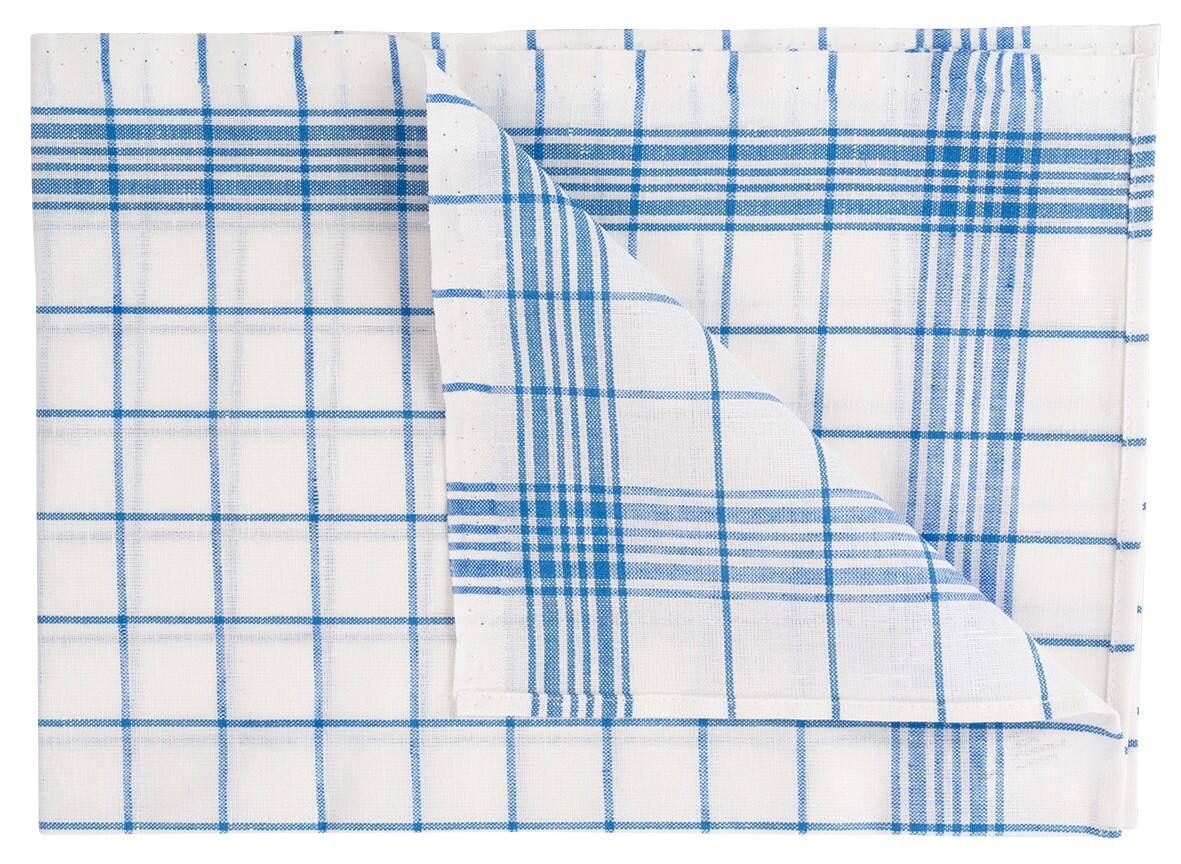 Essuie de cuisine LIN594-BU 50 % lin, 50% coton Bleu 6 Unités