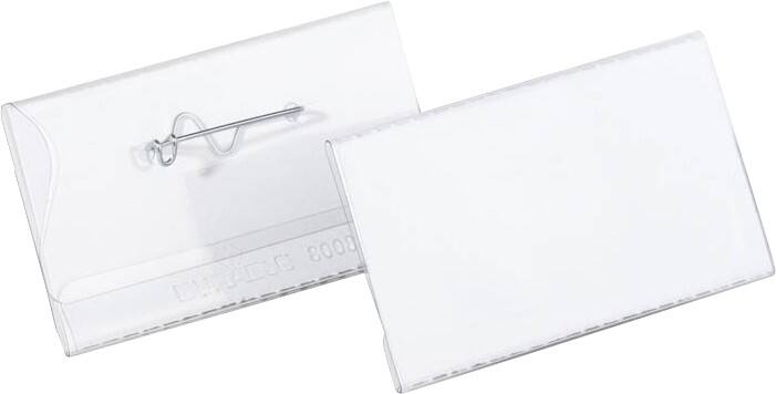 Badge nominatif DURABLE Standard Avec épingle 800819 17,5 x 18,5 cm 100 unités