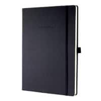 Cahier Sigel Conceptum A4 Noir Couverture en carton, dos rigide Ligné 97 feuilles