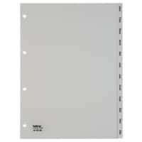 Intercalaires Kolma Longlife A4 portrait 12 intercalaires Gris