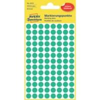 Pastilles autocollantes Avery Rond Adhésif Vert 4 Feuilles de 104 Étiquettes