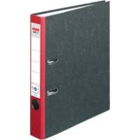 Classeur à levier herlitz MaX.file Nature A4 55 mm Rouge 2 anneaux Carton Relief