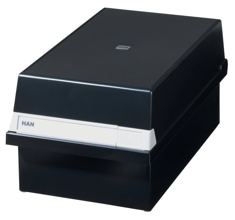 Boîte à fiches HAN 955-13 Noir pour 1300 Cartes 23,5 x 36 x 19 cm