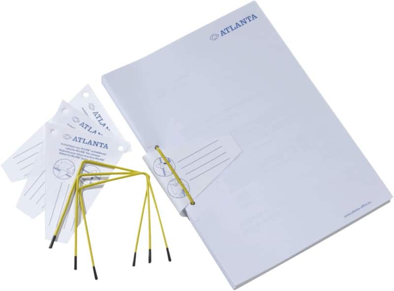 Clips d'archivage Djois Pli-Fix Jaune 10 Unités