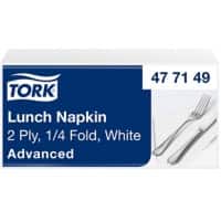 Serviette Tork Jetable Blanc 200 unités