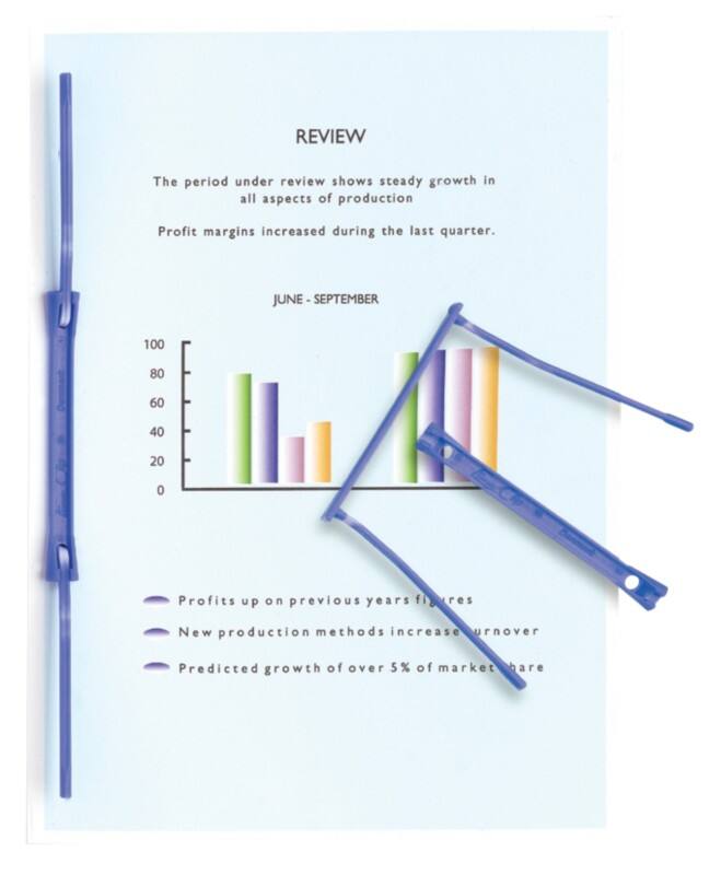 Relieurs d'archives Stewart Superior Bleu plastique 20 unités
